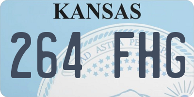 KS license plate 264FHG
