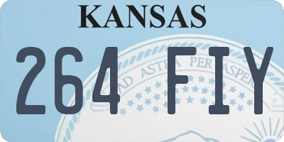 KS license plate 264FIY