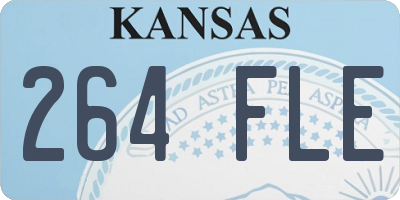 KS license plate 264FLE