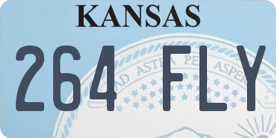 KS license plate 264FLY