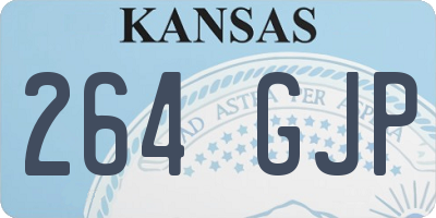 KS license plate 264GJP