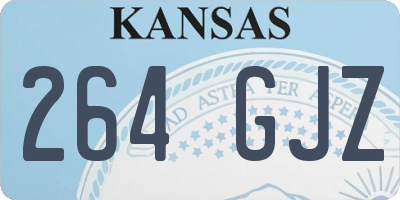 KS license plate 264GJZ
