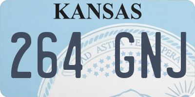 KS license plate 264GNJ