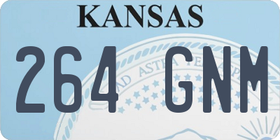 KS license plate 264GNM