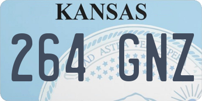 KS license plate 264GNZ