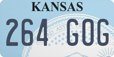 KS license plate 264GOG