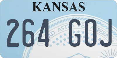 KS license plate 264GOJ