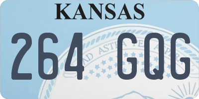 KS license plate 264GQG