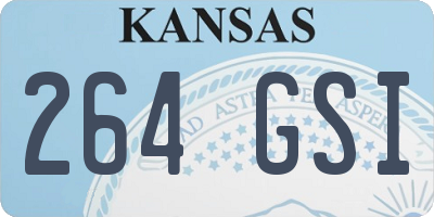 KS license plate 264GSI