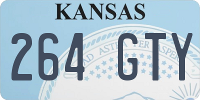 KS license plate 264GTY