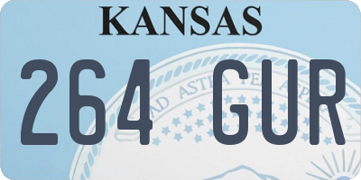 KS license plate 264GUR