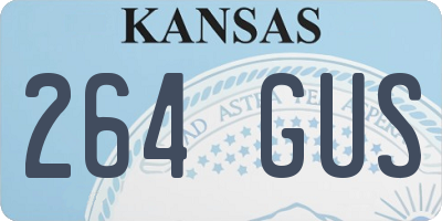 KS license plate 264GUS