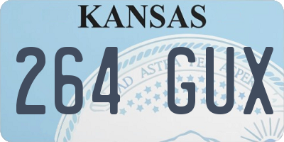 KS license plate 264GUX