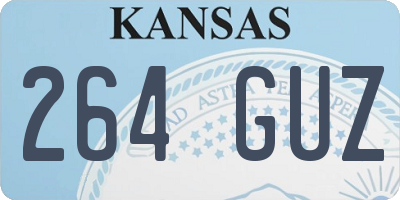 KS license plate 264GUZ