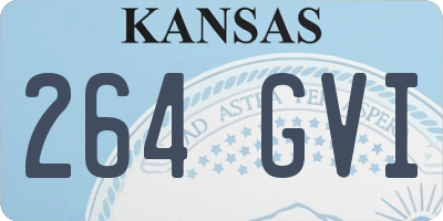 KS license plate 264GVI