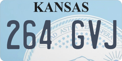 KS license plate 264GVJ