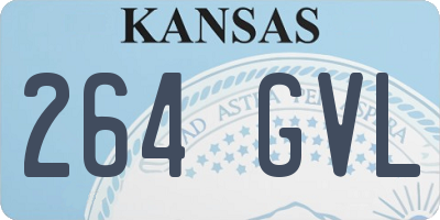 KS license plate 264GVL