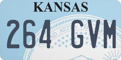 KS license plate 264GVM
