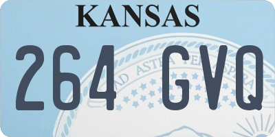 KS license plate 264GVQ