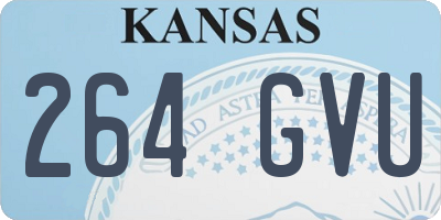 KS license plate 264GVU