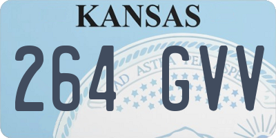 KS license plate 264GVV