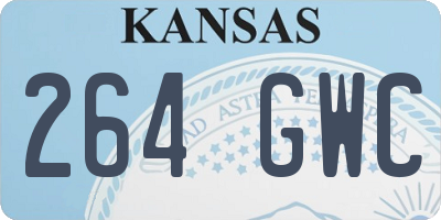 KS license plate 264GWC