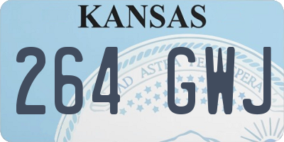 KS license plate 264GWJ