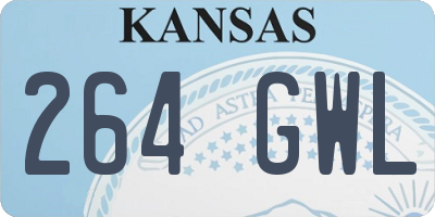 KS license plate 264GWL