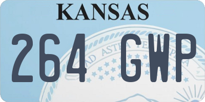 KS license plate 264GWP