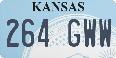 KS license plate 264GWW