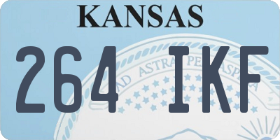 KS license plate 264IKF