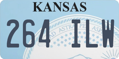 KS license plate 264ILW