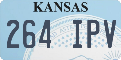 KS license plate 264IPV