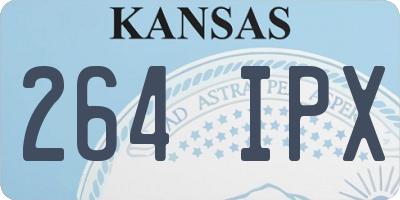 KS license plate 264IPX