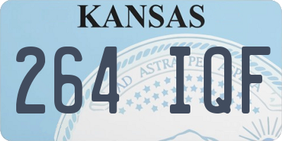 KS license plate 264IQF