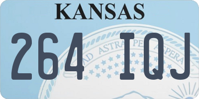 KS license plate 264IQJ