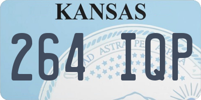 KS license plate 264IQP