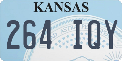 KS license plate 264IQY
