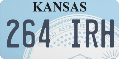 KS license plate 264IRH