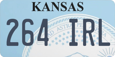 KS license plate 264IRL