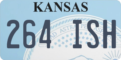 KS license plate 264ISH