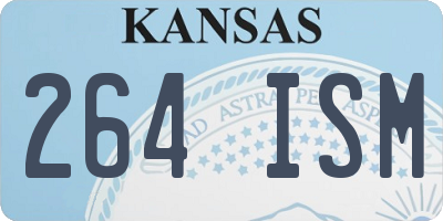 KS license plate 264ISM