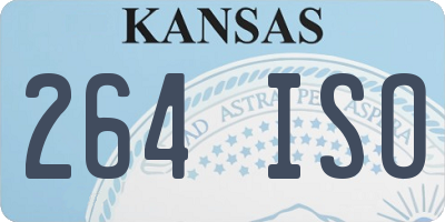 KS license plate 264ISO