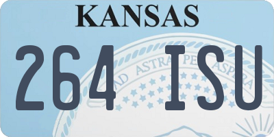 KS license plate 264ISU
