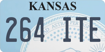 KS license plate 264ITE