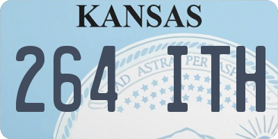 KS license plate 264ITH