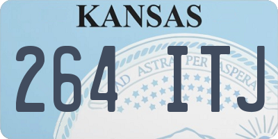 KS license plate 264ITJ