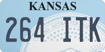 KS license plate 264ITK