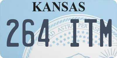 KS license plate 264ITM