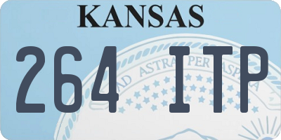 KS license plate 264ITP